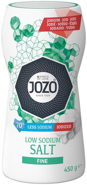 Jozo 450g hieno suola 70% vähemmän natriumia sirotin