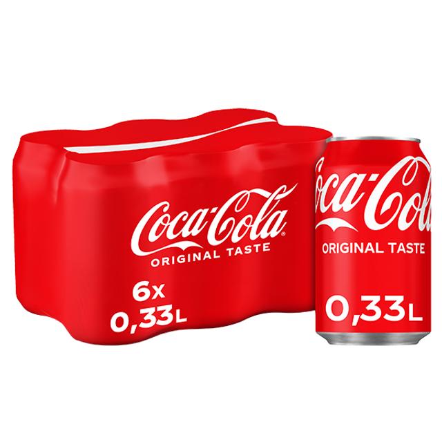 6-pack Coca-Cola virvoitusjuoma tölkki 0,33 L