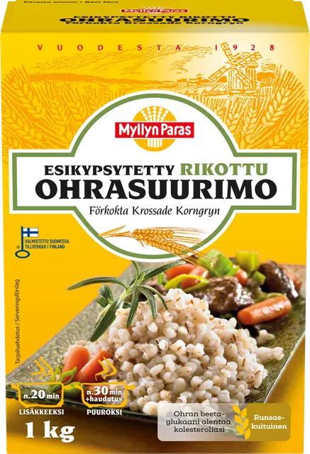 Myllyn Paras Esikypsytetty Rikottu Ohrasuurimo 1kg