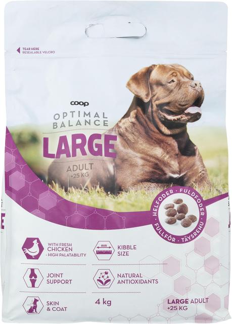 Coop koiran kuivaruoka isoille koirille 4kg