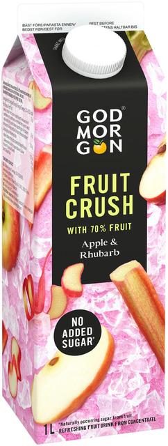God Morgon Fruit Crush Omena & raparperi mehujuoma 1 L