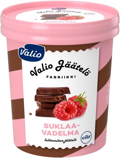 Valio jäätelö 480 ml suklaa-vadelma laktoositon