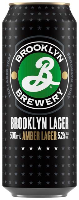 Brooklyn Lager olut 5,2 % tölkki 0,50 L