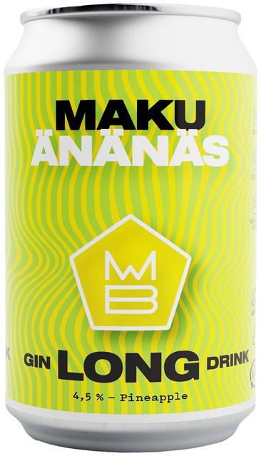 Maku Brewing Änänäs Gin Long Drink Pineapple 4,5% 0,33l tlk