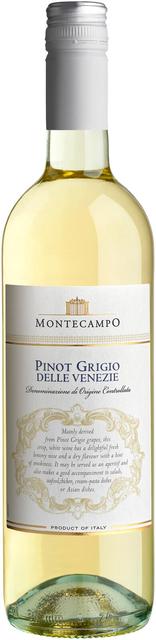 Montecampo Pinot Grigio Delle Venezie KPN vein 12%vol 750 ml