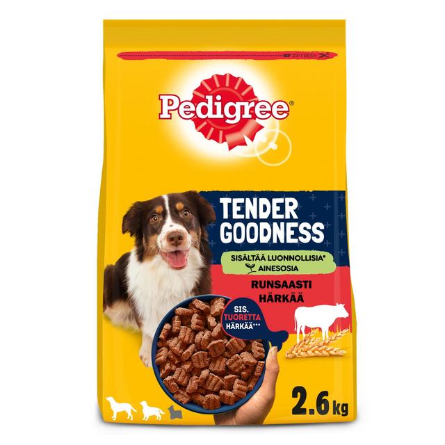 Pedigree Tender Goodness runsaasti Härkää (2,6 kg)