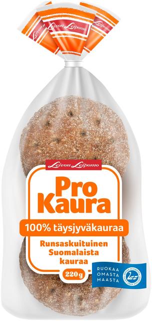 Leivon Leipomo ProKaura 220g 100% täysjyväkauraleipä