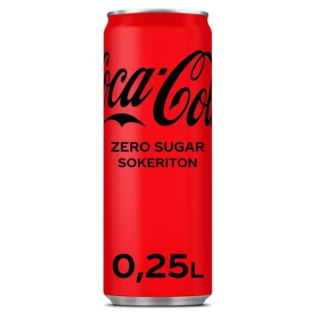 Coca-Cola Zero Sugar virvoitusjuoma tölkki 0,25 L