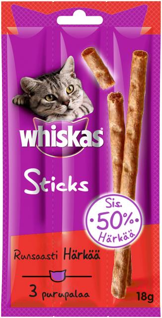 Whiskas Sticks Häränliha 3x6g