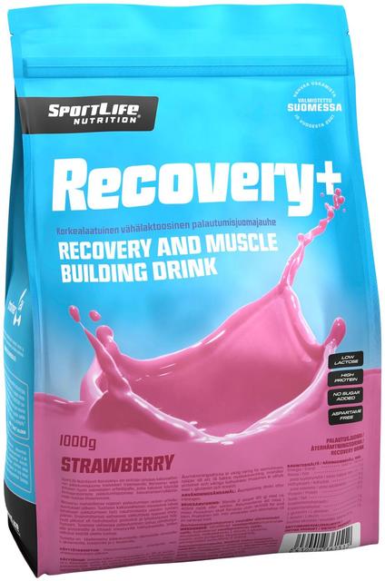SportLife Nutrition Recovery+ 1000g mansikka palautusjuoma