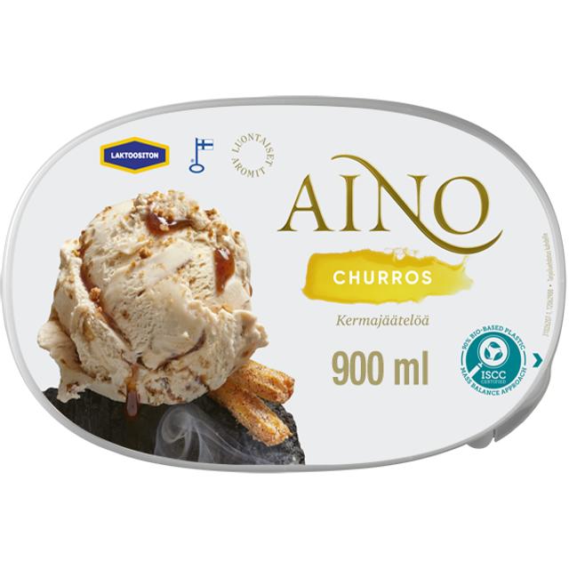 Aino Churros Laktoositon kermajäätelö kotipakkaus 500g/900ml