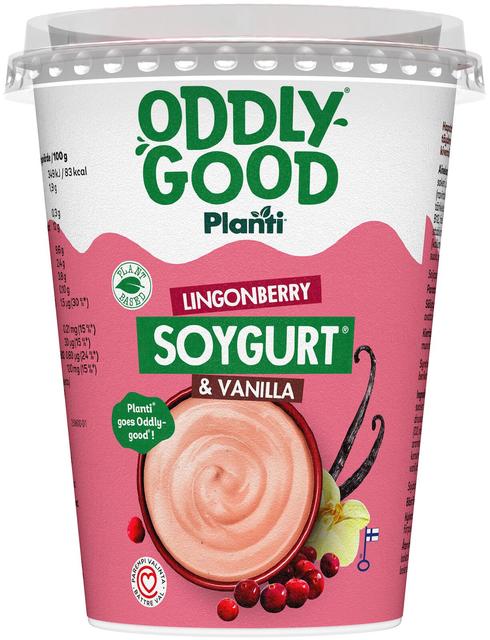 Oddlygood® Planti Soygurt 400 g puolukka & vanilja