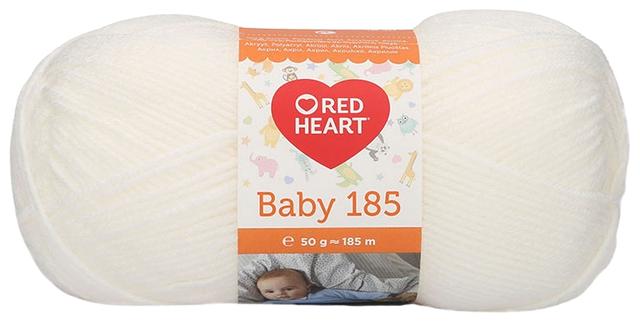 Lõng Red Heart Baby 50 g, valge , 100%  akrüül