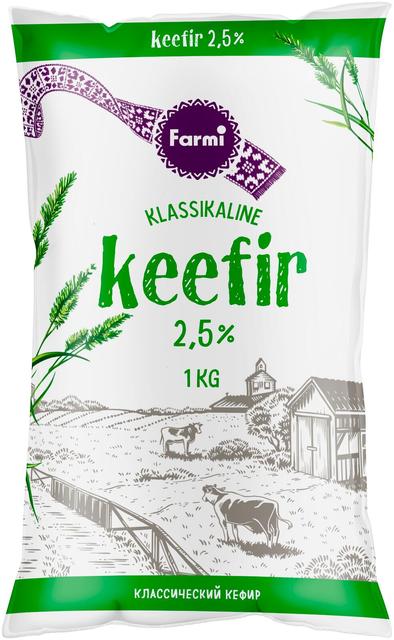 Farmi keefir 2,5%, 1 kg