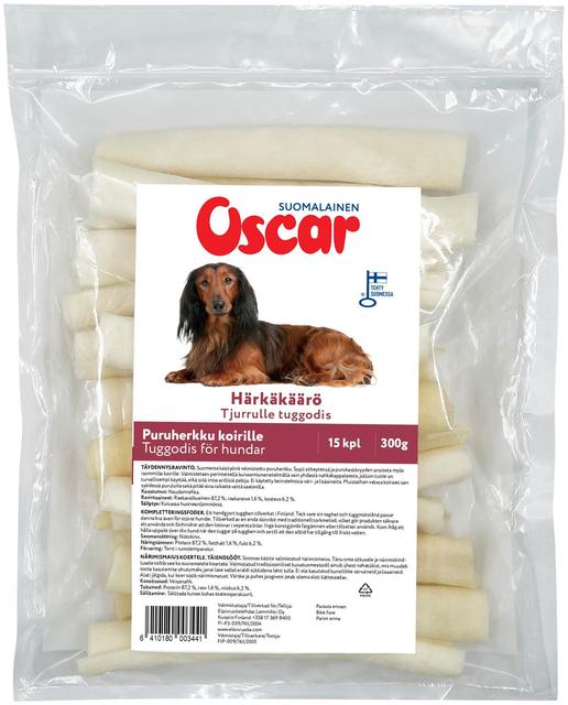 Oscar Härkäkäärö puruherkku 300 g (15 kpl), koirille