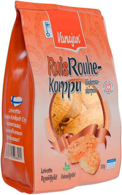 Vanajan Ruisrouhekorppu 300g