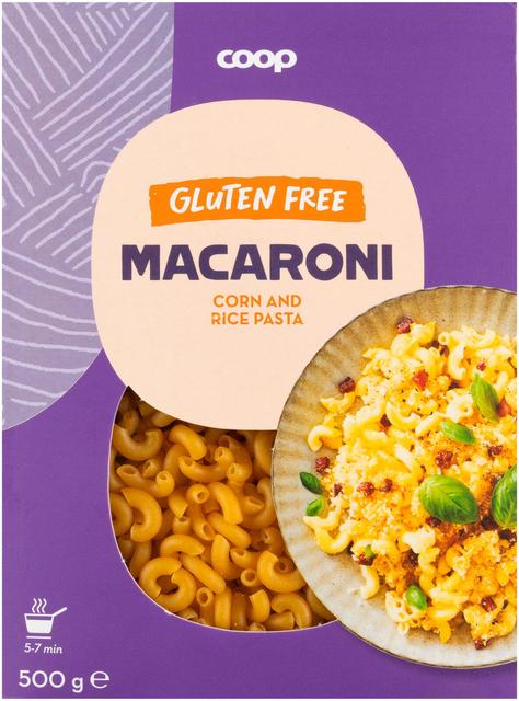 Coop makaroni maissista ja riisistä gluteeniton 500 g