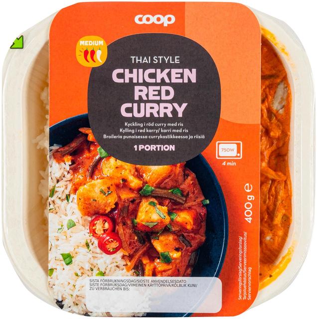 Coop Thai Curry Red Chicken 400 g