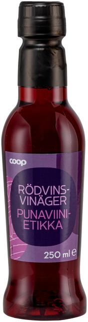Coop punaviinietikka 250 ml