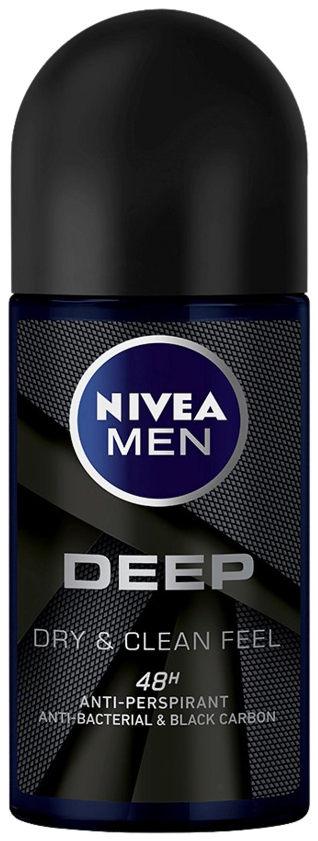 NIVEA MEN 50ml Deep Deo Roll-on -antiperspirantti