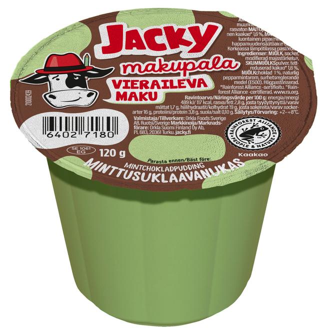 Jacky Makupala minttusuklaavanukas 120g