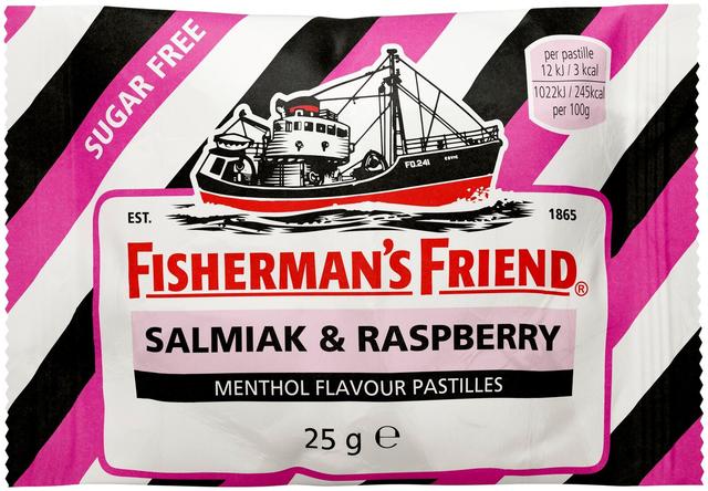 Fisherman´s Friend 25g Salmiakki-vadelma sokeriton pastilli