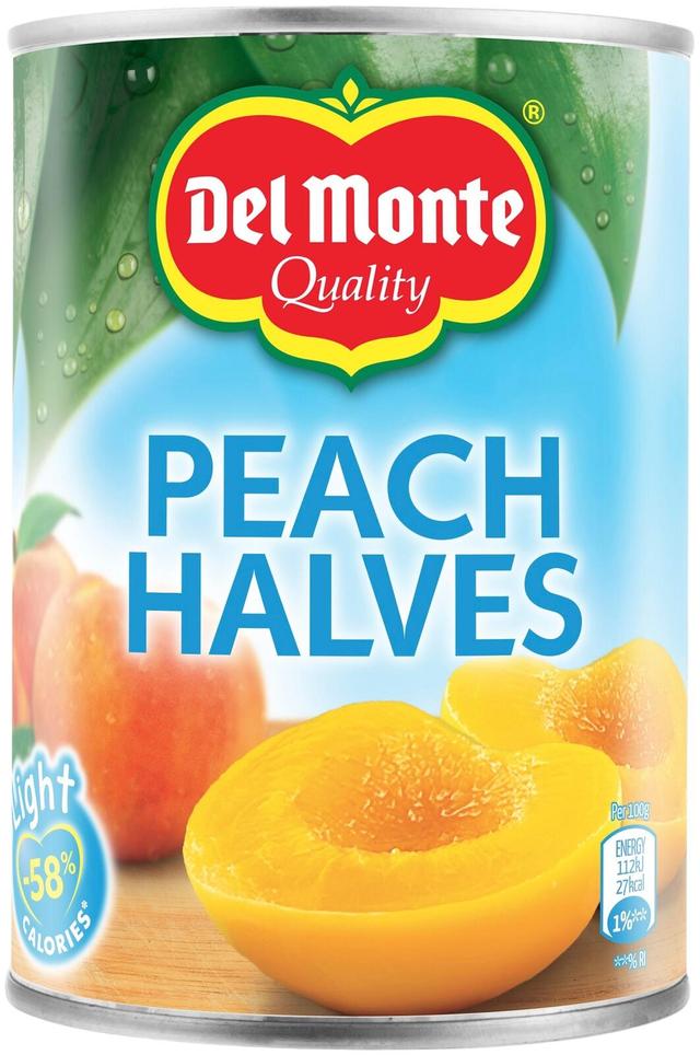 Del Monte 400g/235g Persikanpuolikkaita diet vedessä makeutusaineella