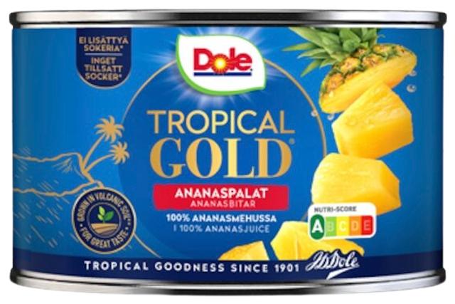 227/139g Dole Tropical Gold Ananaspaloja mehussa