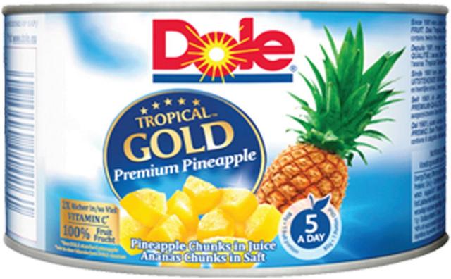 227/139g Dole Tropical Gold Ananas pikkupaloja ananasmehussa
