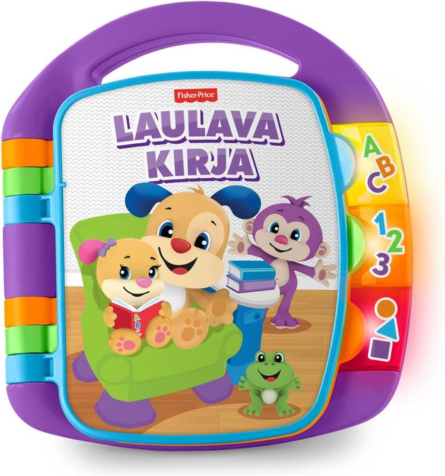 Fisher-Price Laugh & Learn laulava kirja suomenkielinen 6kk+