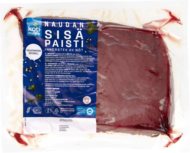 Kotimaista Naudan sisäpaistipala n1kg