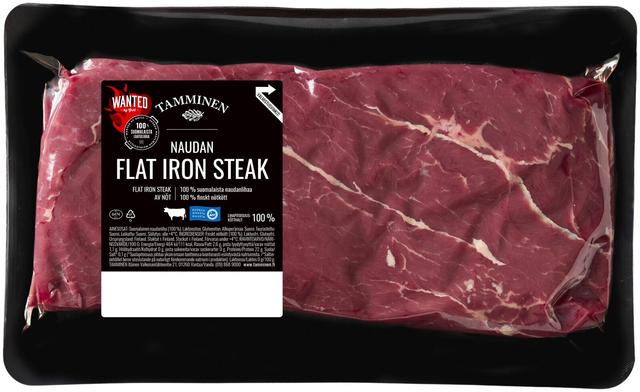 Tamminen naudan flat iron steak n450g
