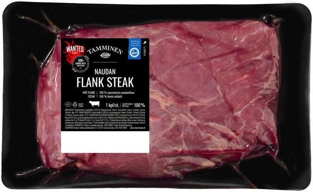 Tamminen naudan flank steak n500g
