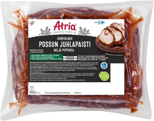 Atria Uunivalmis Possun Juhlapaisti Neljä Pippuria n1,7kg