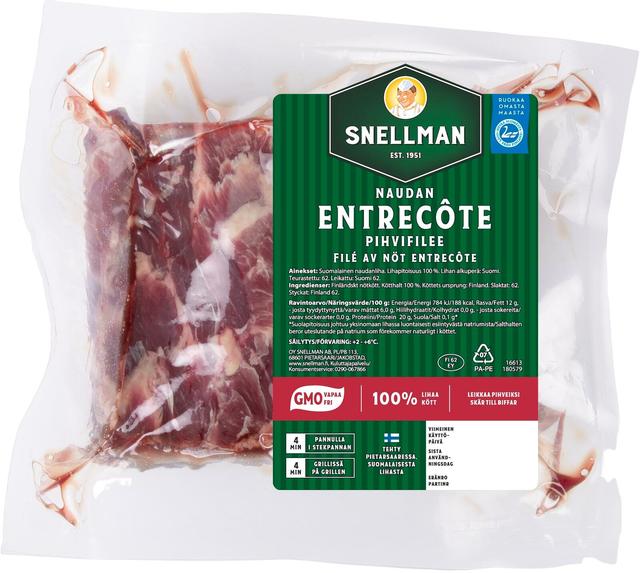 Snellman Naudan entrecoté pihvifilee n1kg