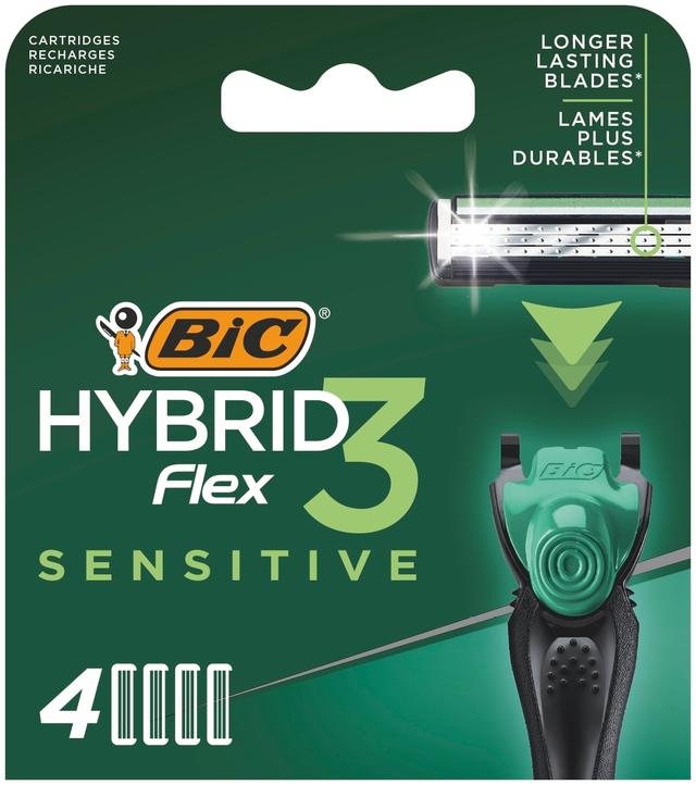 BIC Hybrid Flex 3 Sensitive varaterä 4-pack