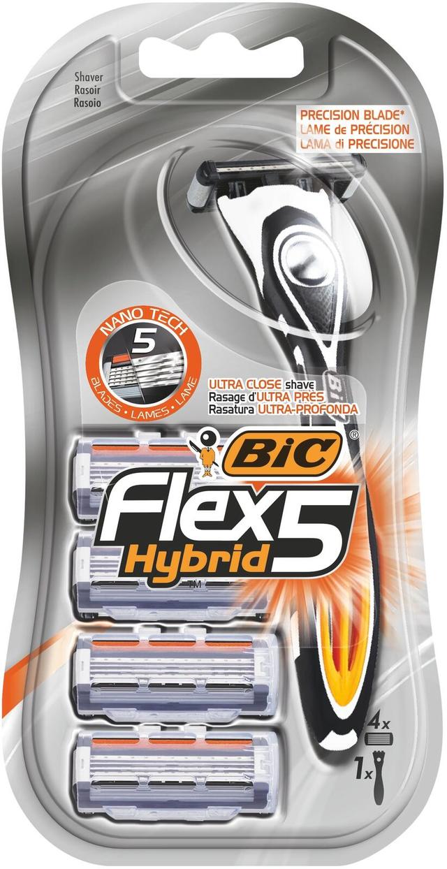 BIC Hybrid Flex 5 varsi ja 4 vaihtoterää