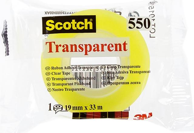 Scotch läpinäkyvä teippi 550 19 mm x 33 m
