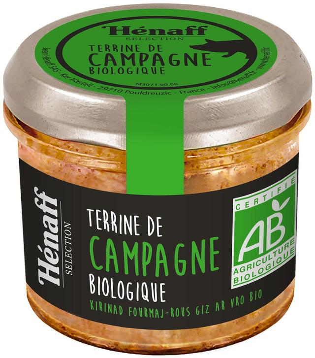 Organic Breton Country pâté 90g