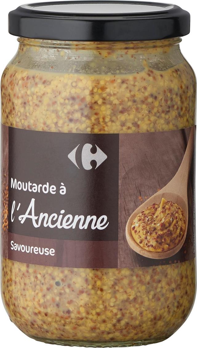 Carrefour Moutarde á l’Ancienne perinteinen sinappi 350 g