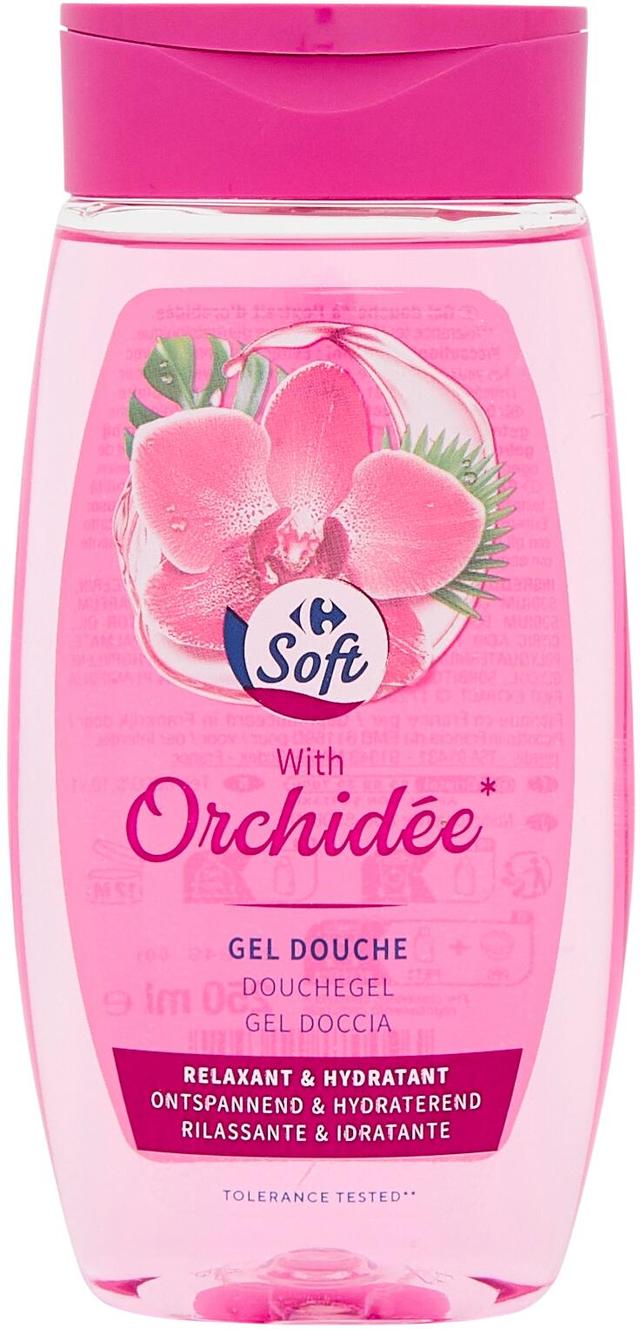Carrefour Soft suihkugeeli Orchid 250 ml