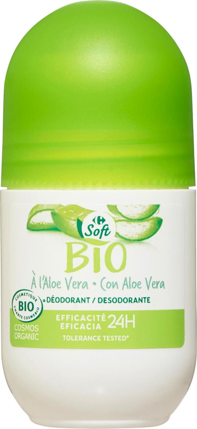 Carrefour Soft Bio aloe vera roll on 50ml