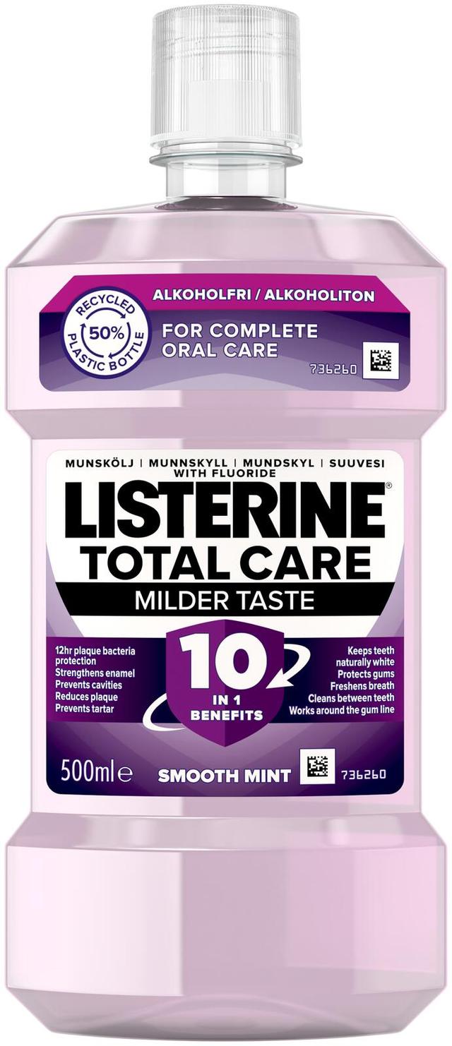 Listerine  Total Care Milder Taste suuvesi, 500 ml