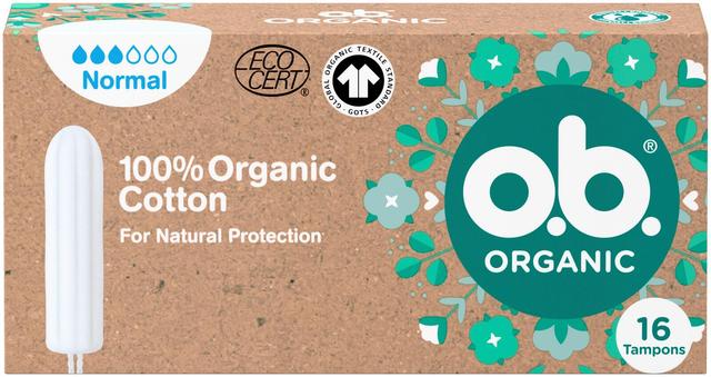 o.b. Organic Normal luomu tamponi 16 kpl