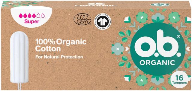 o.b. Organic Super luomu tamponi 16 kpl