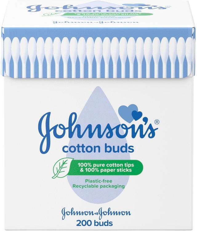 Johnson's Cotton Buds vanupuikot puikko paperia 200kpl