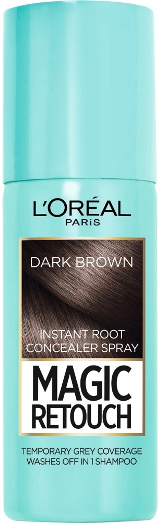L'Oréal Paris Magic Retouch Dark Brown Suihkutettava tyvisävyte 75ml