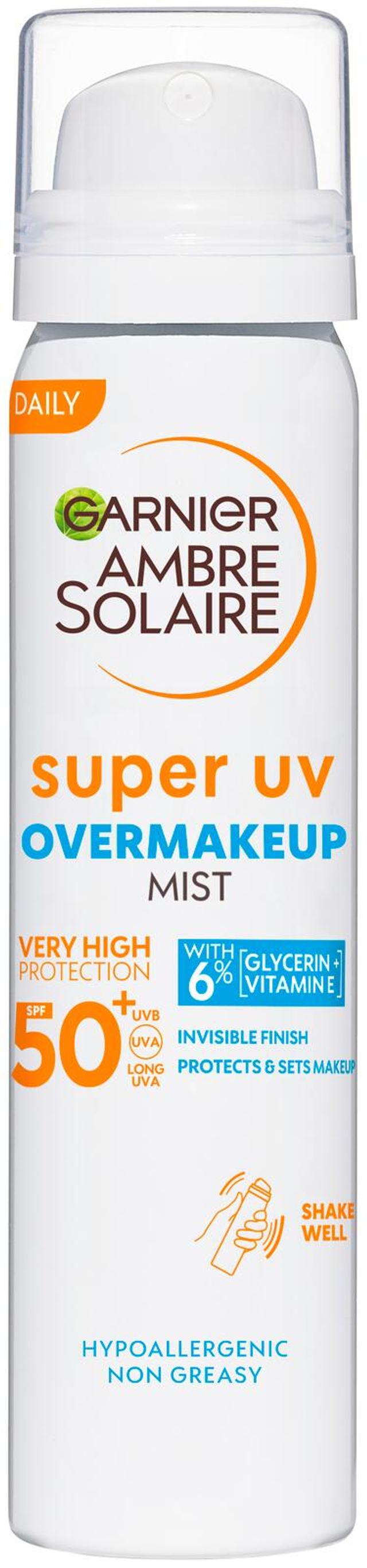 Garnier Ambre Solaire Over Makeup super UV aurinkosuojasumute kasvoille SK50 75ml
