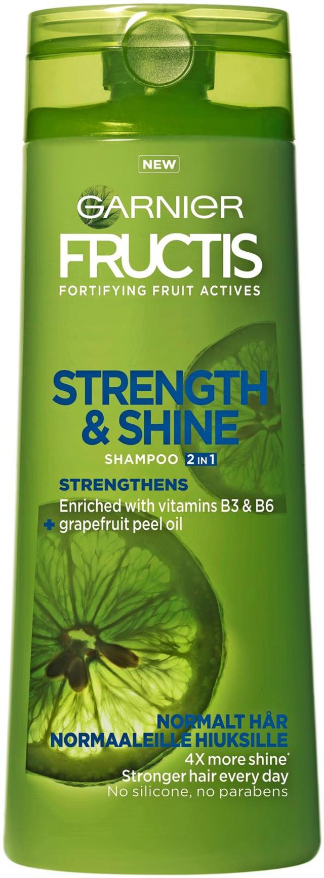 Garnier Fructis Strength & Shine 2in1 shampoo normaaleille hiuksille 250ml