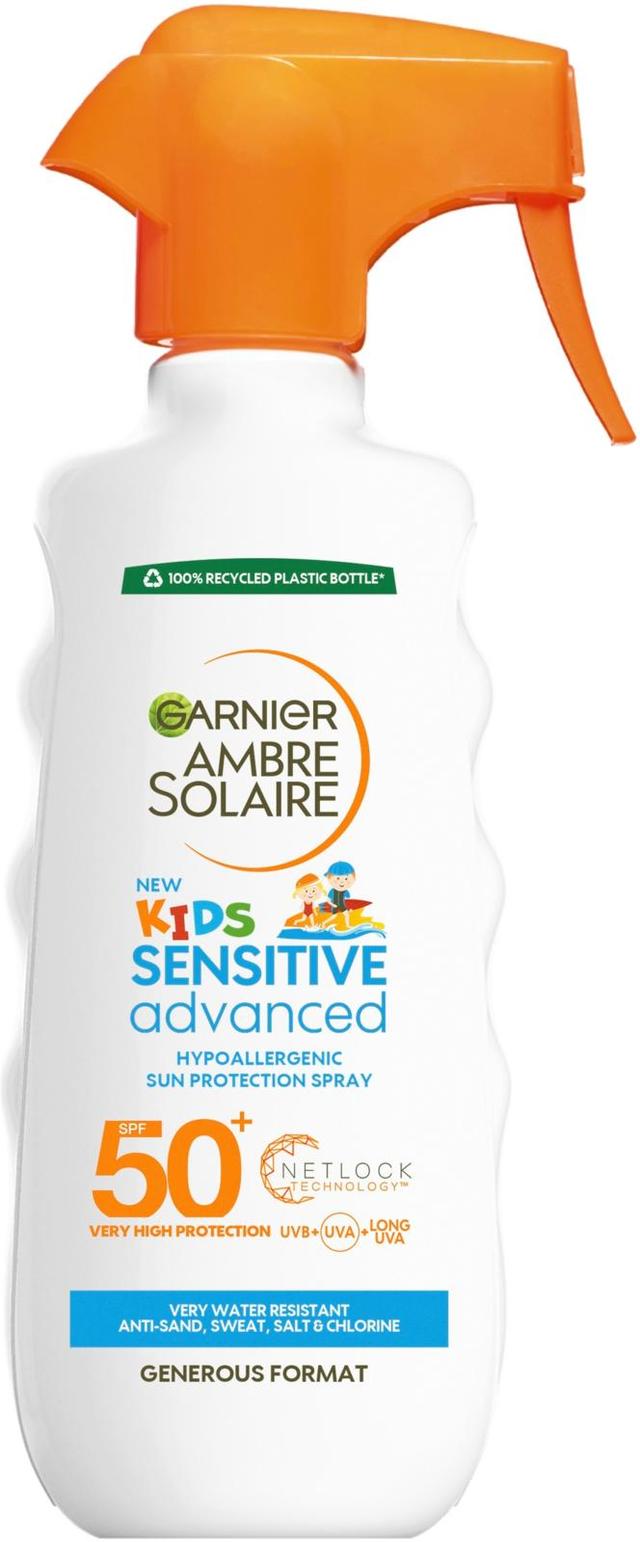 Garnier Ambre Solaire Kids Sensitive Advanced aurinkosuojasuihke SK50+ 300ml